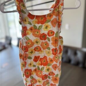 Floral Sleeveless Onesie